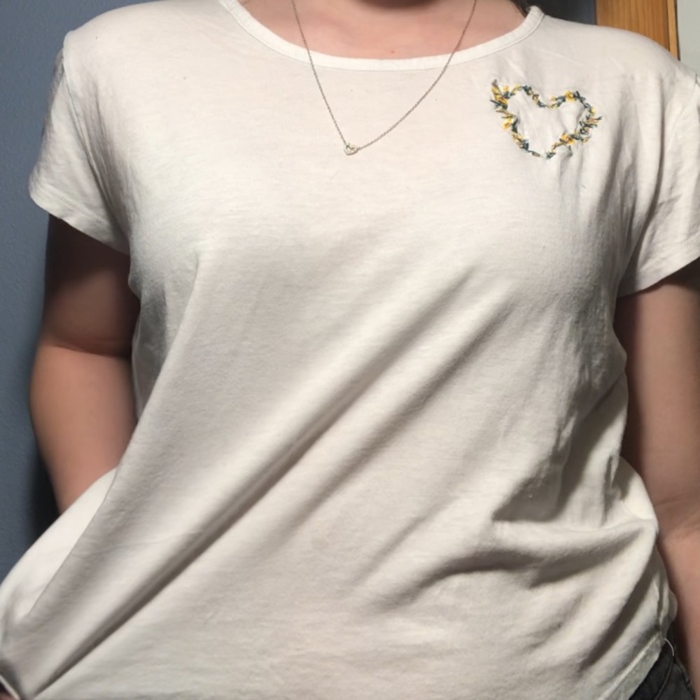White flowy shirt